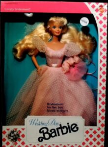 barbie wedding day doll - lovely bridesmaid! (1990)