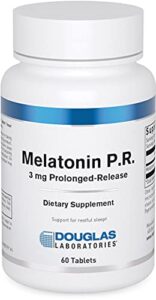 douglas laboratories melatonin p.r. | 3 mg prolonged-release melatonin to support sleep/wake cycles* | 60 tablets