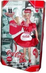 1999 barbie collectibles - coca-cola babie #1