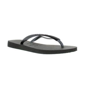 Havaianas Slim Women's Slippers, Black,7/8 US Women