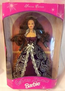 1996 winter fantasy barbie 2 brunette - sam's club exclusive