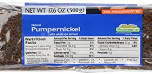 Mestemacher, Pumpernickel with Whole Kernels, 17.6 oz