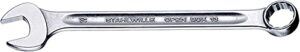 stahlwille 40483232 combination spanners open-box no. 13a, size 1/2", sae, with 15-degree offset ring end, chrome plated finish, length 160mm, made in germany