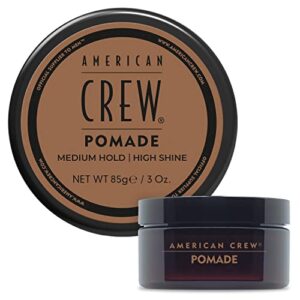 american crew men's hair pomade (old version), medium hold with high shine, 3 oz (pack of 1)