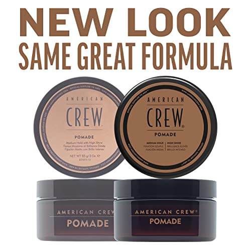 American Crew Men's Hair Pomade (OLD VERSION), Medium Hold with High Shine, 3 Oz (Pack of 1)