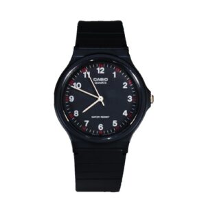 casio mq24-1b analog watch black 1 size