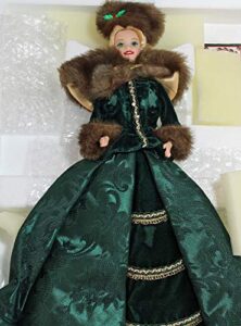 barbie - holiday caroler doll - holiday porcelain barbie collection - 1996 mattel