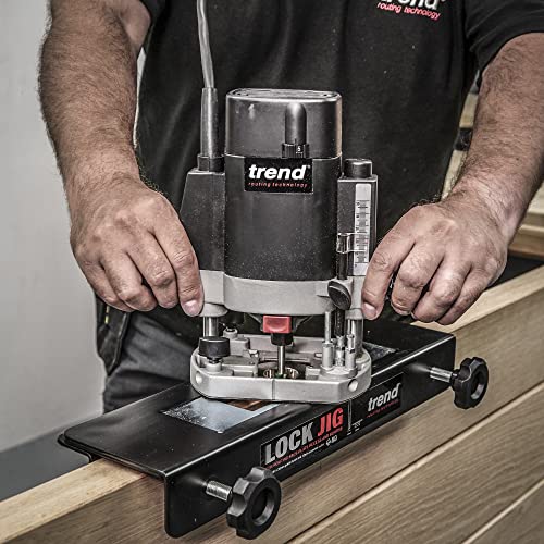 Trend Lock Jig Kit for Routing Face-Plate Recess and Mortise, LOCK/JIG