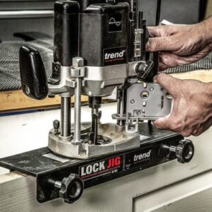 Trend Lock Jig Kit for Routing Face-Plate Recess and Mortise, LOCK/JIG