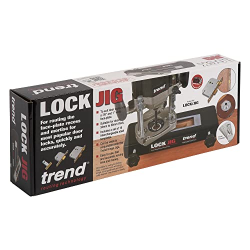 Trend Lock Jig Kit for Routing Face-Plate Recess and Mortise, LOCK/JIG