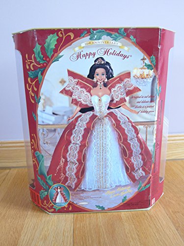 Barbie Happy Holidays Doll - Special Edition 10th Aniversary Hallmark 5th in Series (1997)