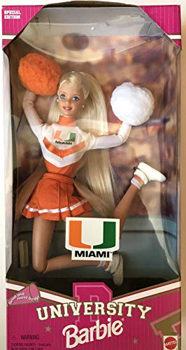 University of Miami Special Edition Cheerleader Barbie Doll