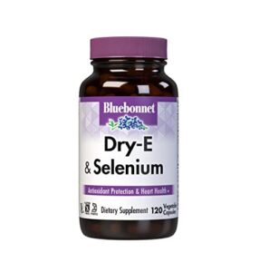bluebonnet dry e-400 iu plus selenium vegetarian capsules, 120 count, white