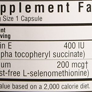 BlueBonnet Dry E-400 IU Plus Selenium Vegetarian Capsules, 120 Count, White