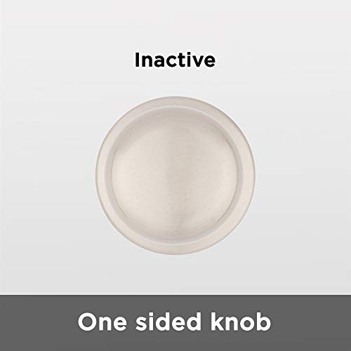Kwikset Juno Half-Dummy Door Knob with Microban Antimicrobial Protection in Satin Nickel - 97880-668