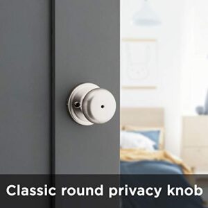 Kwikset 97300-829 Juno Privacy Knob, Pack of 1, Satin Nickel