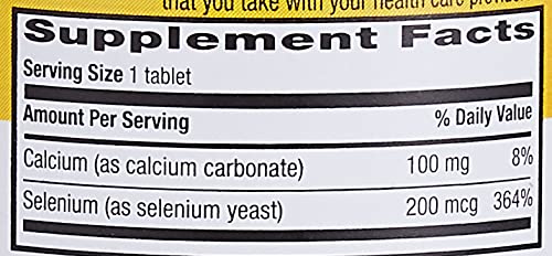 Country Life Selenium, Yeast Bound, Supports Immune Health, 100mcg, 90 Tablets, Certified Gluten Free, Certified Vegan, Certified Halal