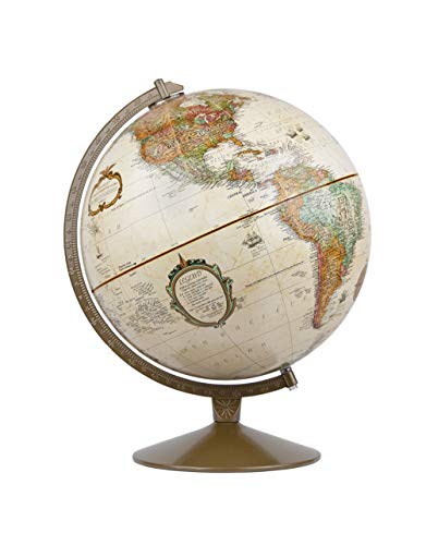 Replogle Globes Franklin World Globe, Antique Ocean, 12-Inch Diameter,Over 4,000 Place Names