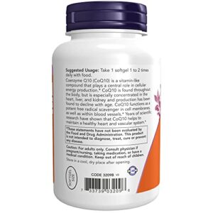 NOW Supplements, CoQ10 (Coenzyme Q10) 100 mg, Pharmaceutical Grade, Cardiovascular Health*, 150 Softgels