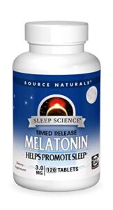 source naturals time released melatonin 3 mg - 120 tablets