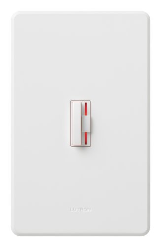 Lutron CN-600PHW-WH Ceana Single Pole 600W Preset Dimmer with Wallplate, White