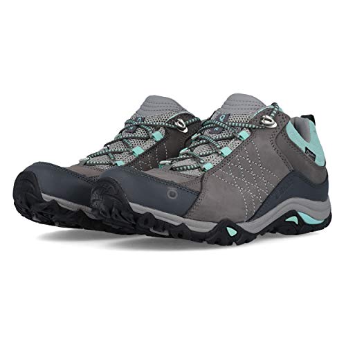 Oboz Sapphire Low B-Dry Hiking Shoe - Women's Charcoal/Beach Glass 8.5 Wide