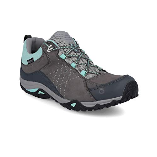 Oboz Sapphire Low B-Dry Hiking Shoe - Women's Charcoal/Beach Glass 8.5 Wide