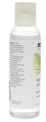 NOW Solutions, Vegetable Glycerin, 100% Pure, Versatile Skin Care, Softening and Moisturizing, 4-Ounce