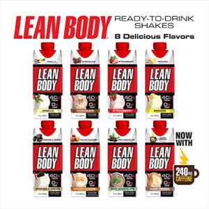 Lean Body Ready-to-Drink Chocolate Protein Shake, 40g Protein, Whey Blend, 0 Sugar, Gluten Free, 22 Vitamins & Minerals, LABRADA, 17 Fl Oz (Pack of 12)