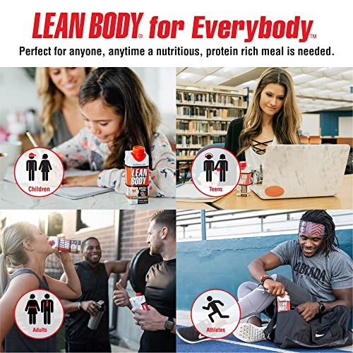 Lean Body Ready-to-Drink Chocolate Protein Shake, 40g Protein, Whey Blend, 0 Sugar, Gluten Free, 22 Vitamins & Minerals, LABRADA, 17 Fl Oz (Pack of 12)