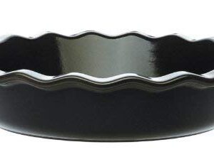 Emile Henry 9" Pie Dish | Charcoal