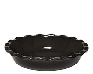 emile henry 9" pie dish | charcoal