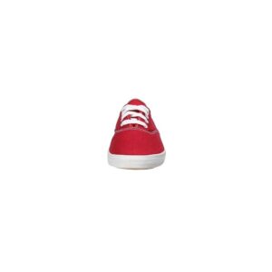 Keds Women's Champion Original Canvas Lace-Up Sneaker, Red, 8 M US