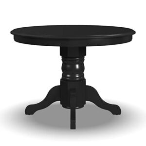 Classic Black 42" Round Pedestal Dining Table by Home Styles