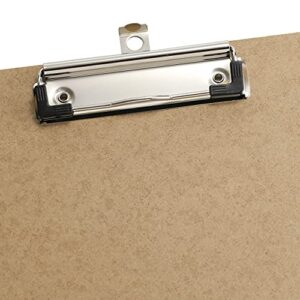 Officemate Recycled Wood Clipboard, Letter Size, Low Profile Clip, 9 x 12.5 Inches (83219), Each, Brown