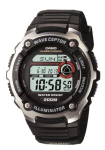 casio eaw-wv-200a-1av men's wv200a-1av waveceptor watch with black band
