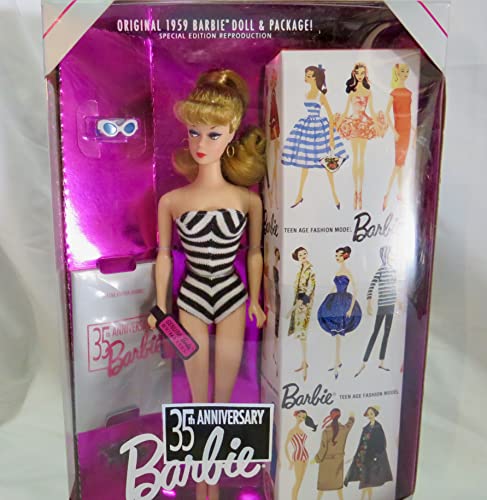 Original 1959 Blonde Barbie Doll 35th Anniversary Special Edition REPRODUCTION