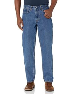 levi's men's 550 relaxed fit jeans (also available in big & tall), medium stonewash, 38w x 29l