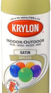 Krylon K05200207 Avocado 'Satin Touch' Decorator Spray Paint - 12 oz. Aerosol