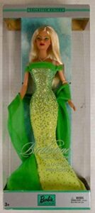 mattel birthstone collection blonde barbie august peridot collector edition