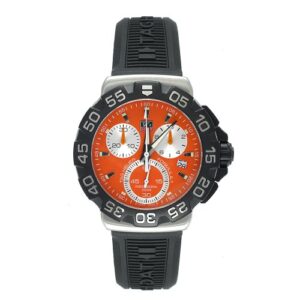 tag heuer men's cah1113.bt0714 formula 1 collection chronograph black rubber watch