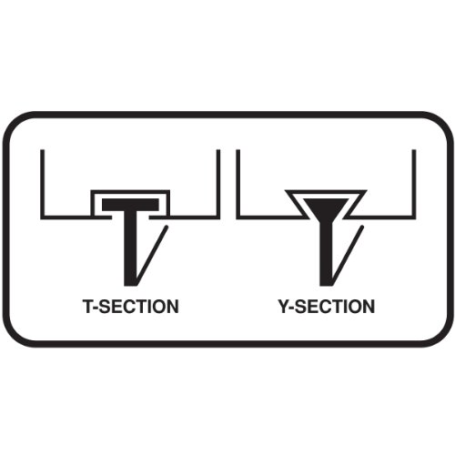 Storm Door Bottom Seal with Vinyl Replacement T Section - MD Building Products 04226