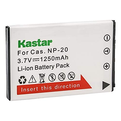 Kastar Battery Replacement for Casio NP-20 CNP20 Exilim EX-M20 EX-S1 EX-S2 EX-S3 EX-S20 EX-S100 EX-S500 EX-S600 EX-S770 EX-S880 EX-Z3 EX-Z4 EX-Z5 EX-Z6 EX-Z7 EX-Z8 EX-Z60 EX-Z65 EX-Z70 EX-Z75 EX-Z77