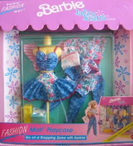 barbie fashion mall jazzy jeans shop playcase set