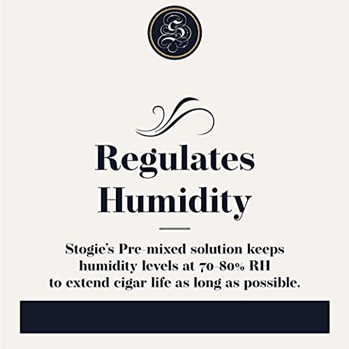 Stogies Premium Cigar Humidor Solution, Pre-Mixed 50/50 Propylene Glycol Humidifier, Proudly Made in the USA, 16 Oz