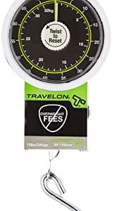 Travelon Stop & Lock Luggage Scale, Black, One Size