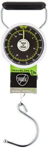 travelon stop & lock luggage scale, black, one size