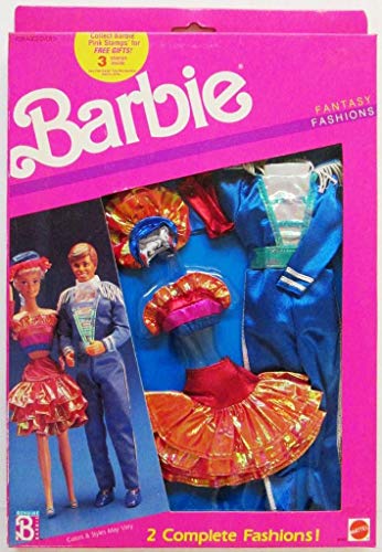 Barbie Fantasy Fashions BARBIE & KEN Dance Date Outfits (1989)