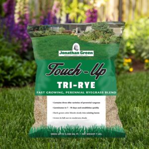 Jonathan Green (12120) Touch-Up TRI-RYE Perennial Ryegrass Grass Seed - Cool Season Lawn Seed (3 lb)