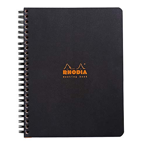 Rhodia Efficient Meeting Notebook, Black 8.25" x 6.25"